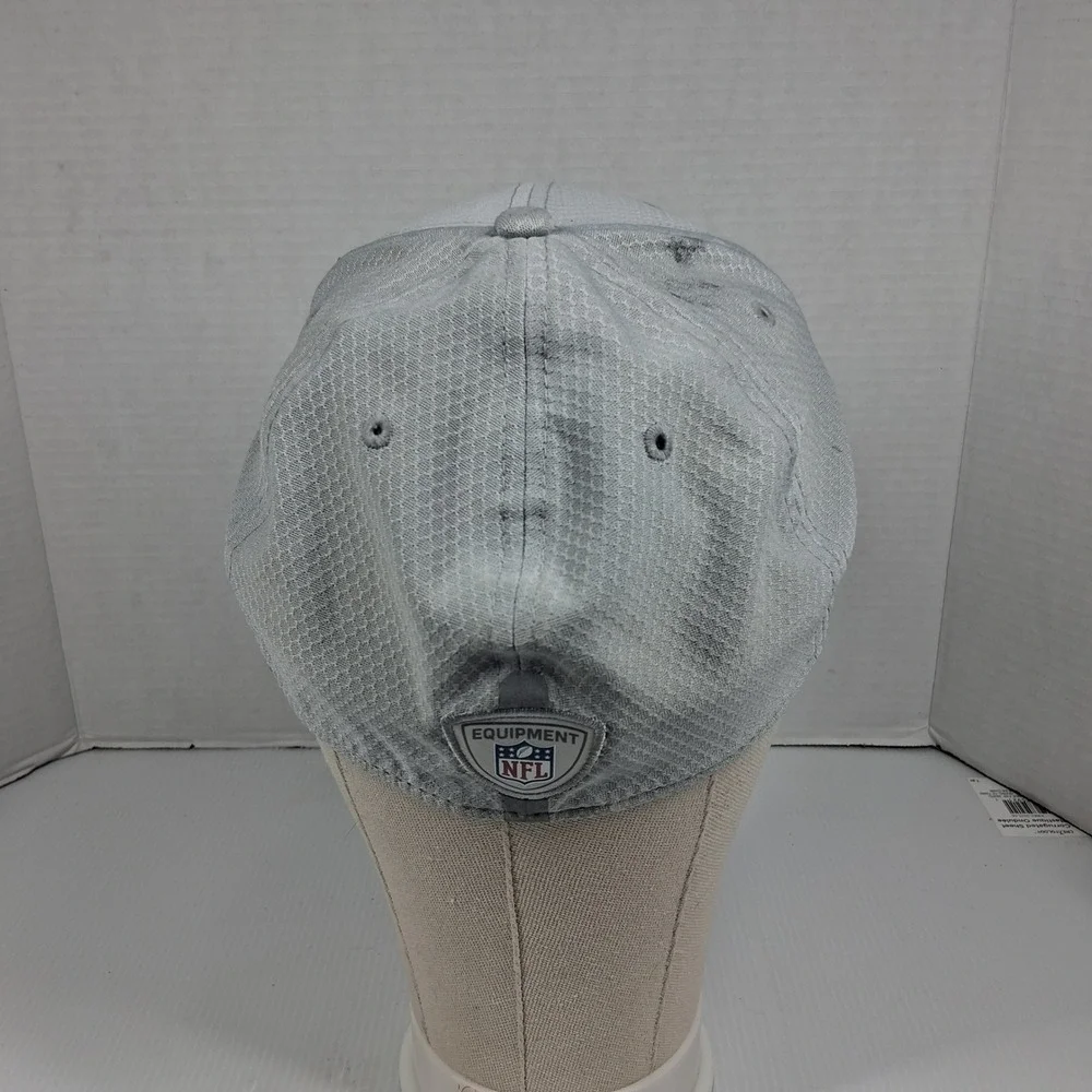 New Era 39THIRTY Dallas Cowboys Hat Grey Large-XLarge NFL Signed 81 Stretch Fit